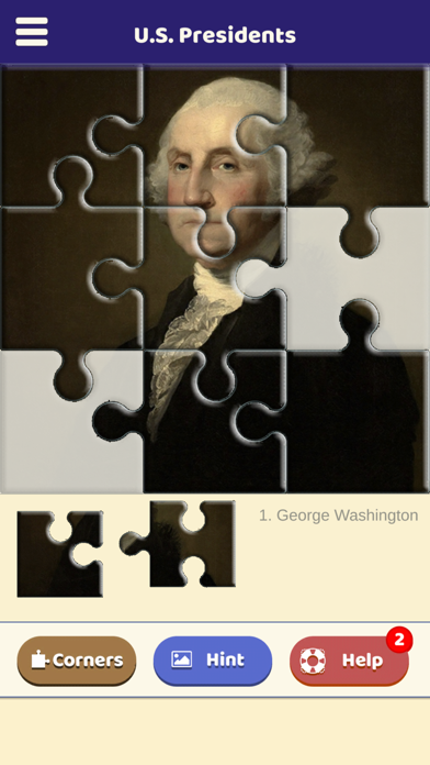 U.S. Presidents Puzzle Screenshot