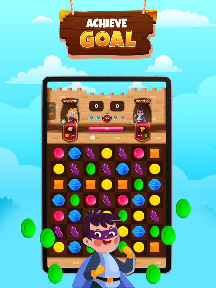 Match-3 VS Friends