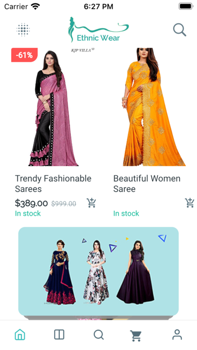 Ethnic Wear App Screenshot