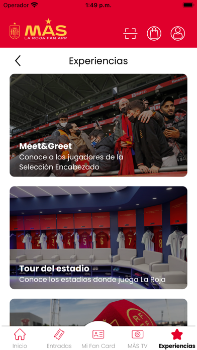 MÁS - La Roja Fan App Screenshot