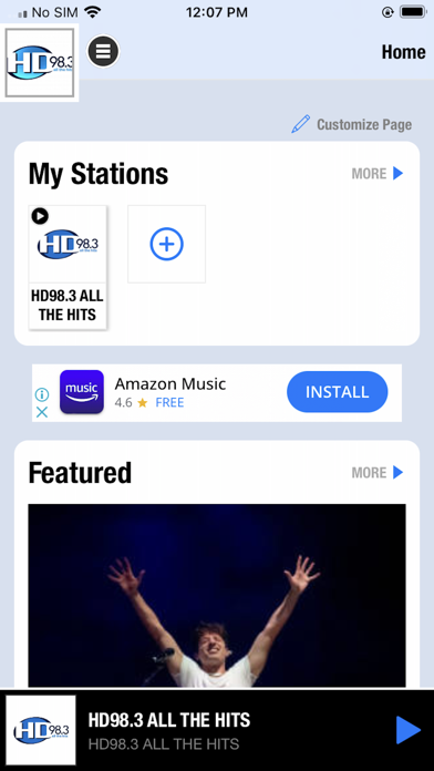 HD 98.3 Screenshot 1 - AppWisp.com HD 98.3 Screenshot 1 - AppWisp.com