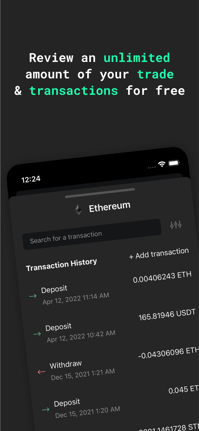Accointing by Glassnode