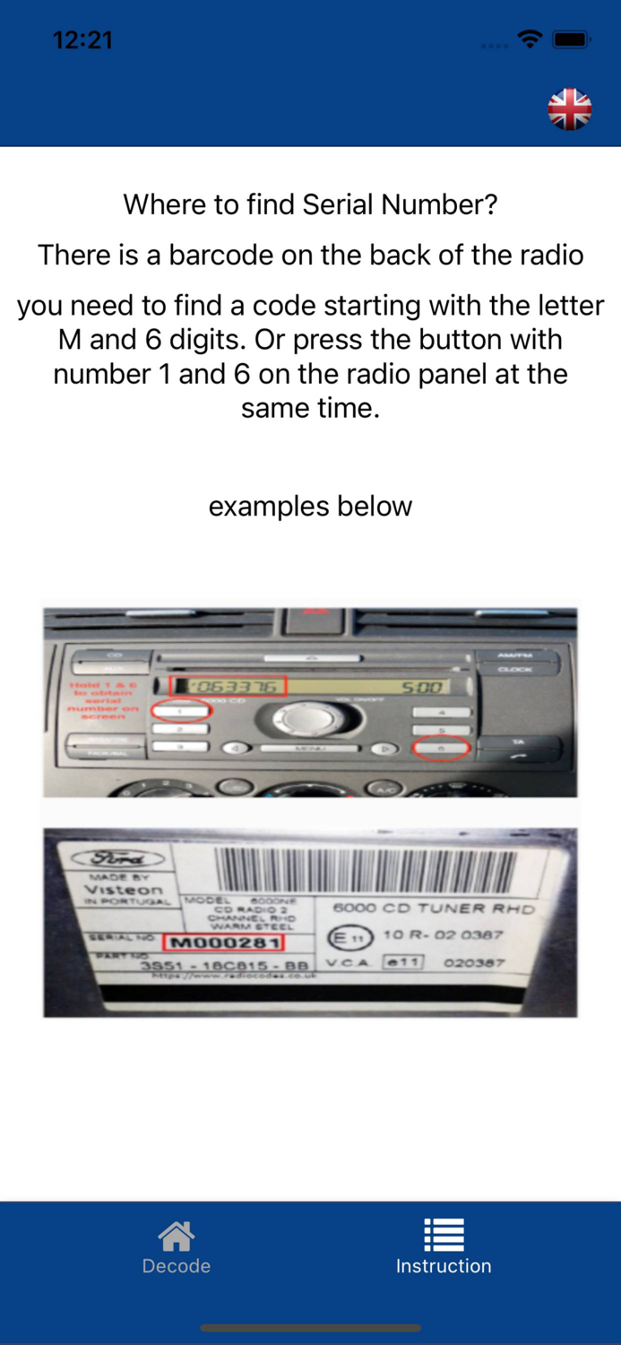 Car Radio Decoder