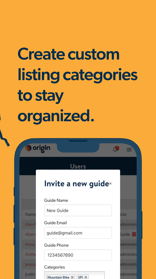 #7. Origin - Booking & Scheduling (iOS) By: Unser LLC