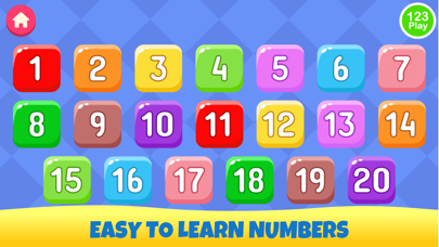 Learn flashcards numbers 1-20 Screenshot