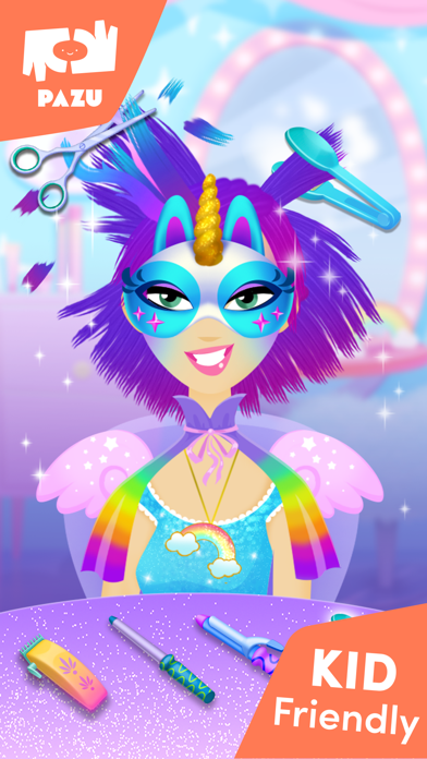 Girls Hair Salon Unicorn Screenshot