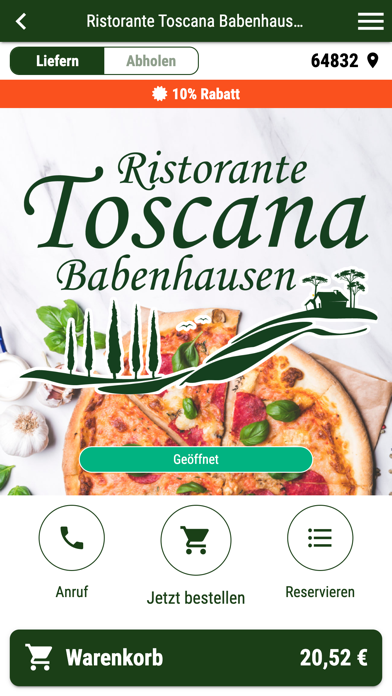 Ristorante Toscana Babenhausen Screenshot