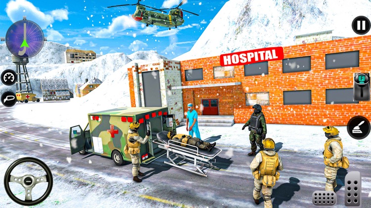 US Army Ambulance Rescue Games screenshot-3
