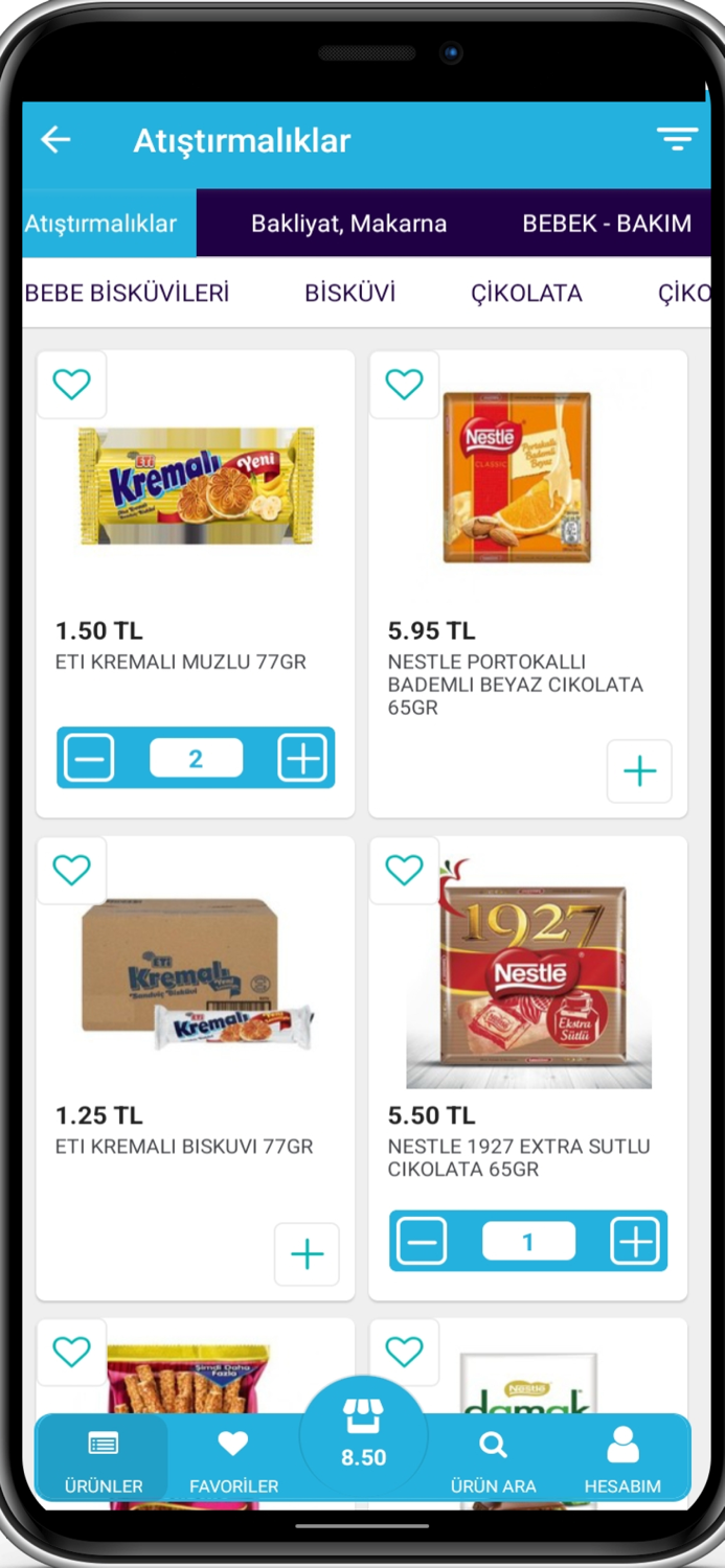 pi dakika - hızlı sipariş