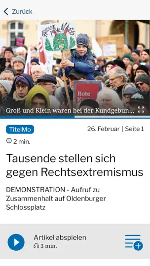 Screenshot von Nordwest EPAPER auf dem iPhone 3