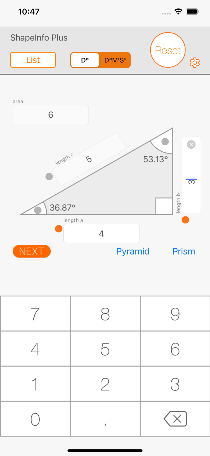 Figure calculator ShapeInfo