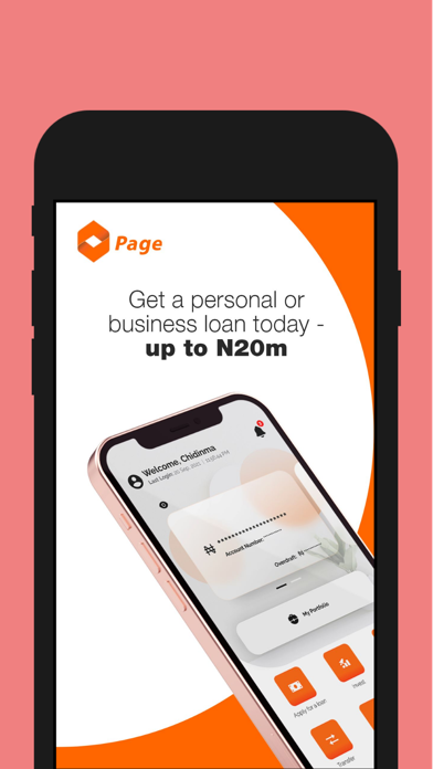 Page Financials Screenshot