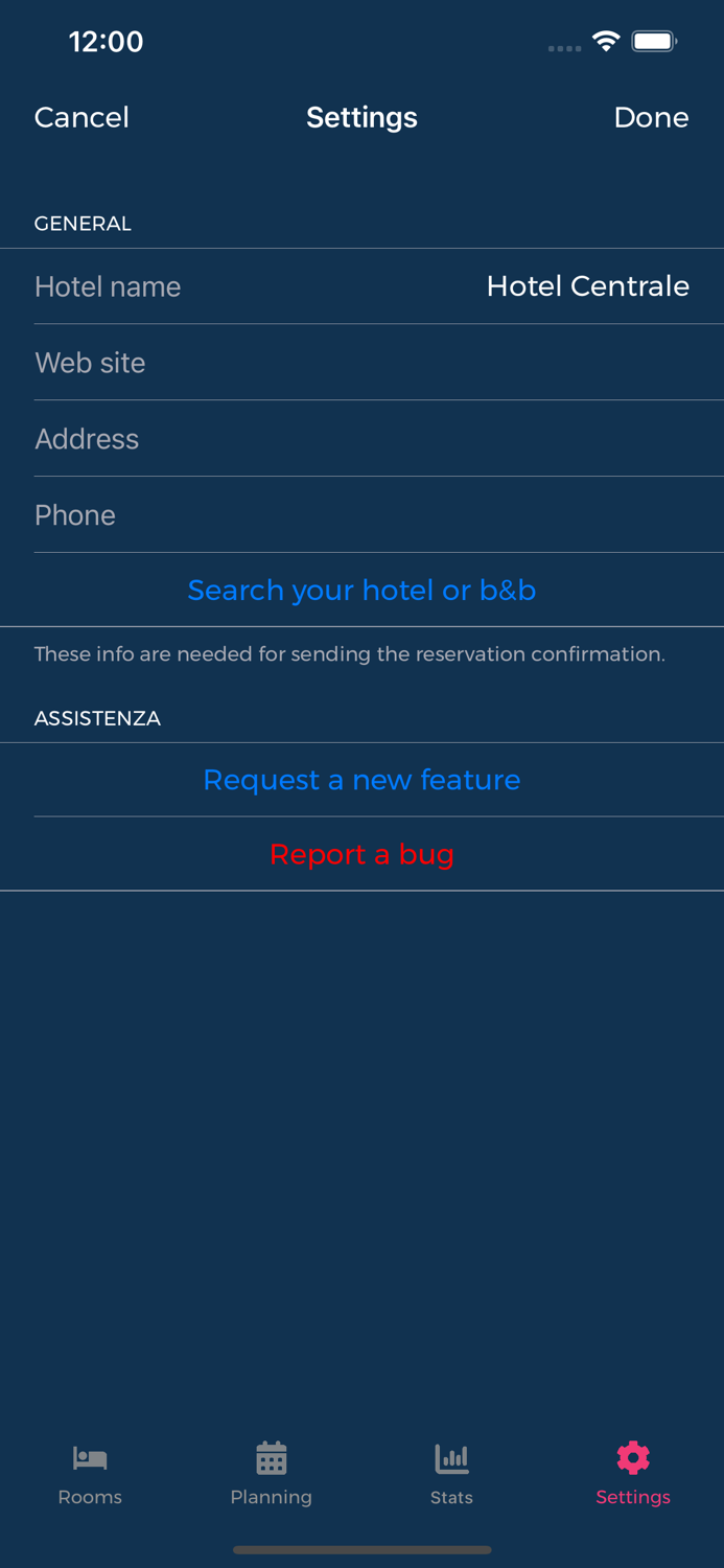 MOLE - hotel BandB manager