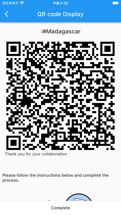 MDG Customs Declaration App.