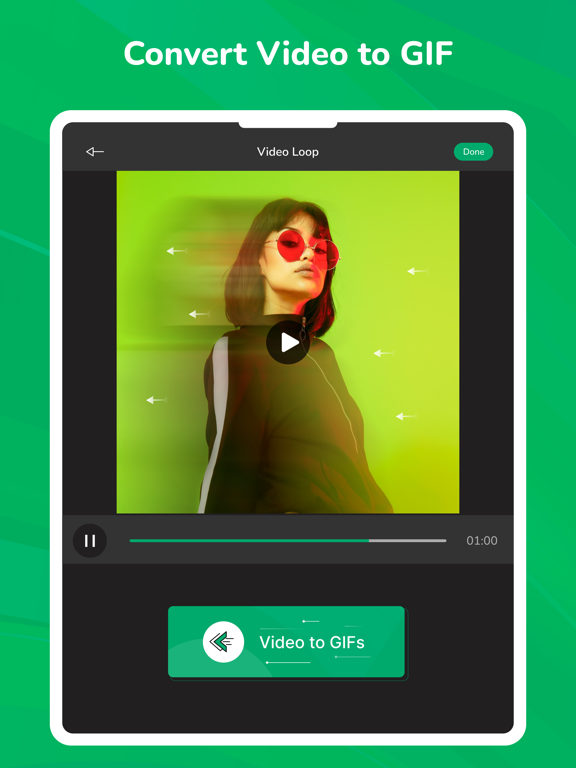 Video Looper - Video to GIFs iPad screenshot 4 - Photo & Video app