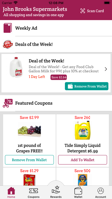 John Brooks Supermarkets Screenshot