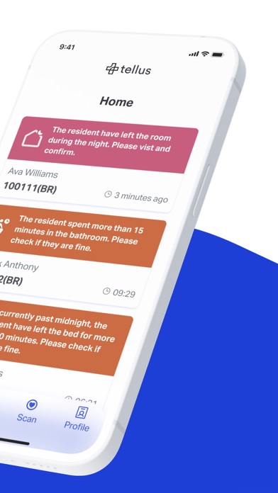 Tellus Caregivers Screenshot