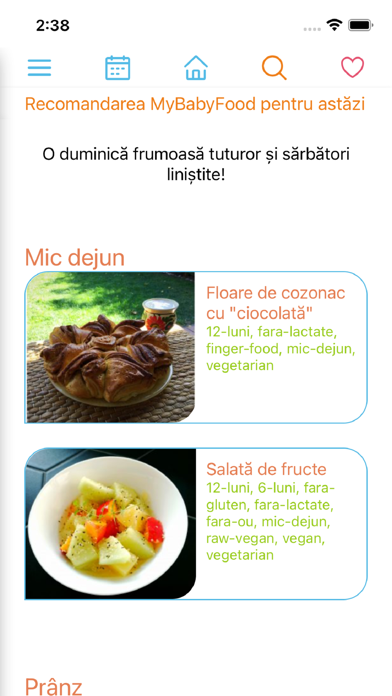 My Baby Food App Screenshot