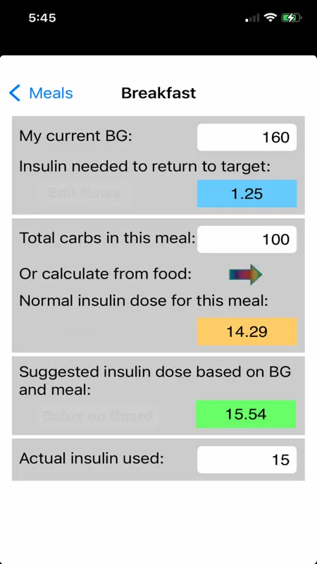 Diabetes Personal Calculator screenshot 3 of 10