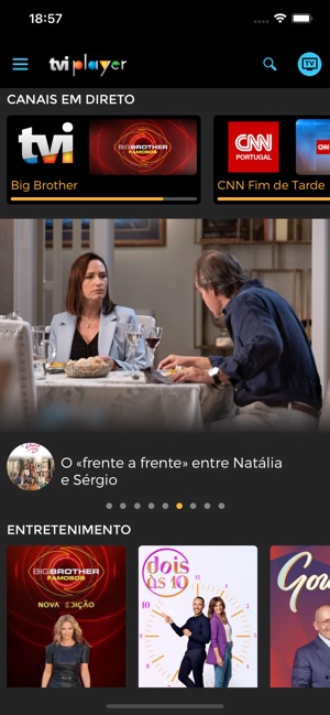 Emissão em directo na app TVI Reality disponível fora de Portugal