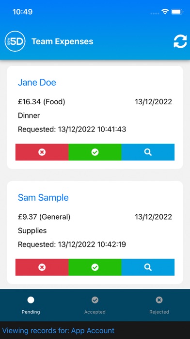 SGW 5D Expenses Screenshot 4 - AppWisp.com
