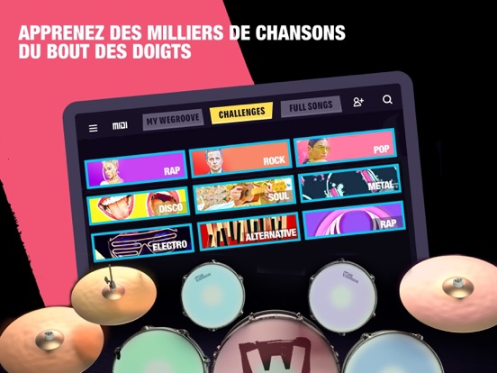 Screenshot #6 pour WeGroove: Apprends la batterie