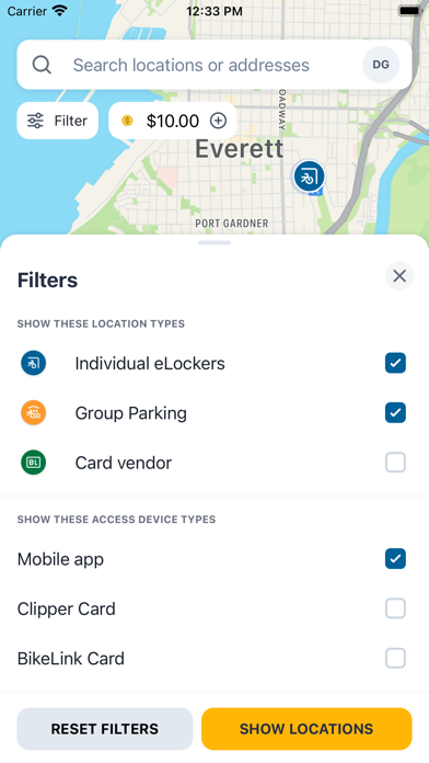 BikeLink Bike Parking Screenshot