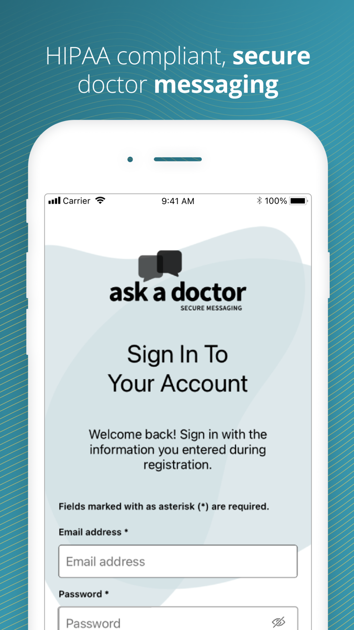 Ask a Doctor, Secure Messaging