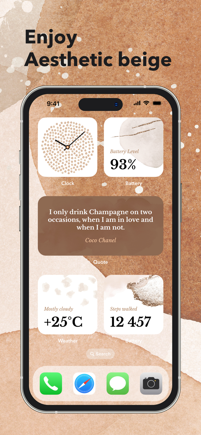 Widget On Theme  Wallpaper