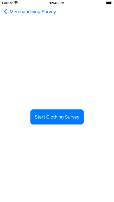 merchandising survey app Screenshot