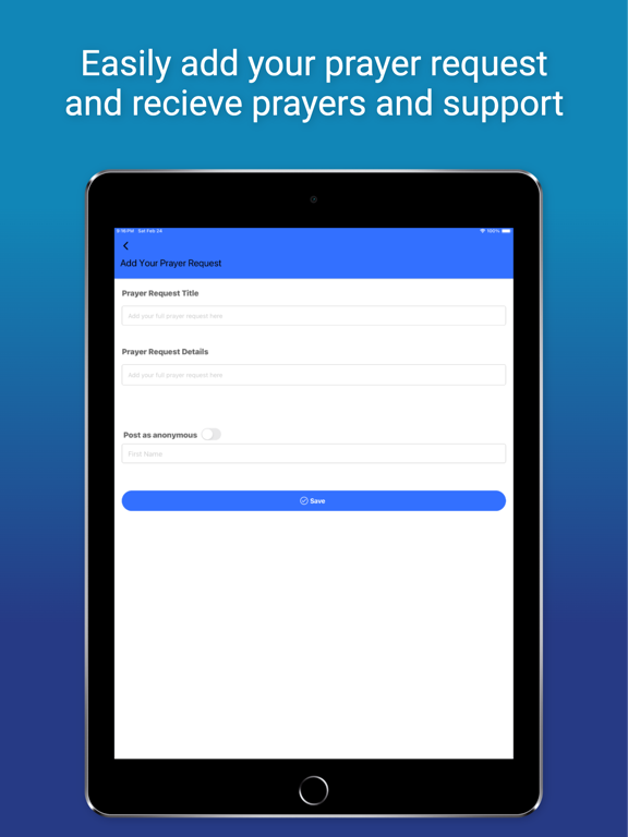 Praythru iPad screenshot 4 - Lifestyle app