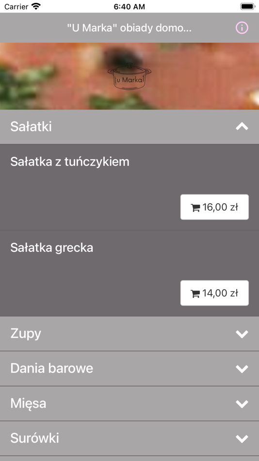 "U Marka" (iOS) 由: Restaumatic S.A.