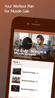 weight training: muscle growth iphone screenshot 3