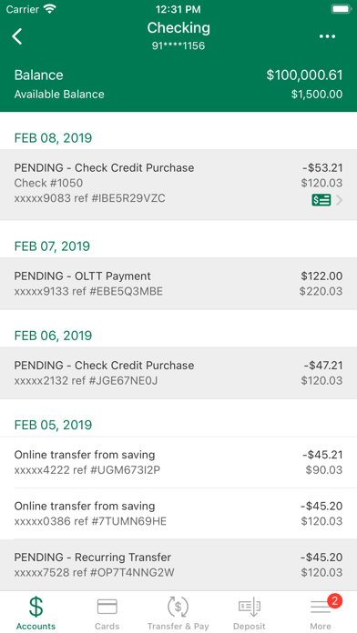 Heritage Bank & Trust Screenshot