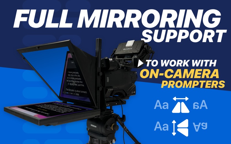 Screenshot #2 pour Teleprompter Pro+