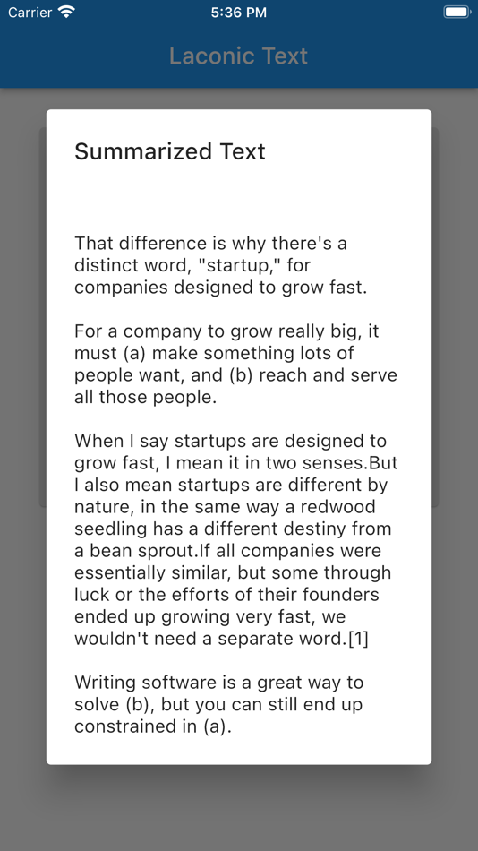 #4. Laconic Text (iOS) 由: Azam Ahmed