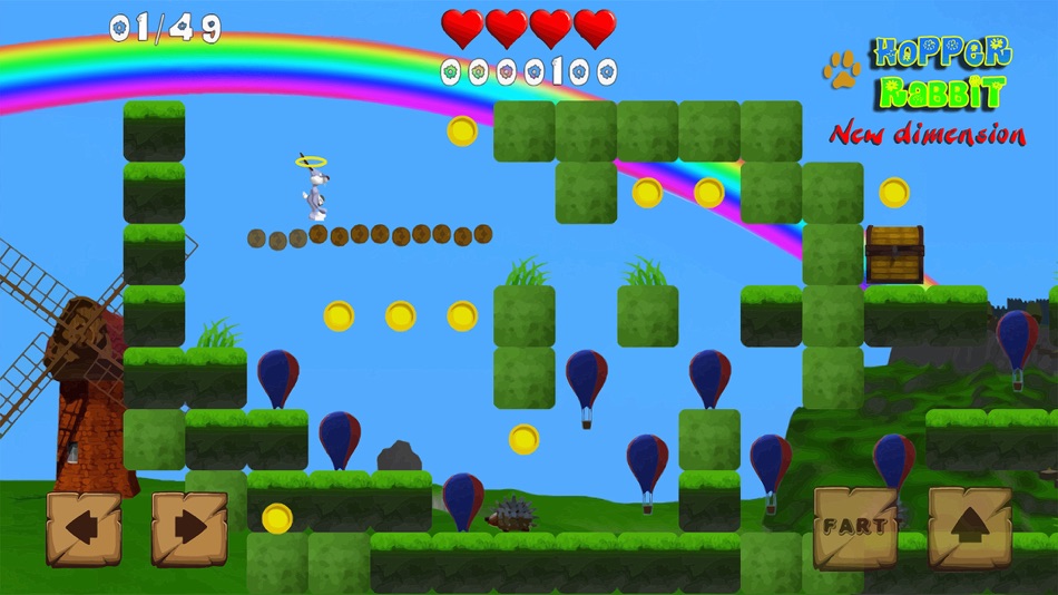#1. Hopper Rabbit: New Dimension (iOS) 由: Safak Yalcinkaya