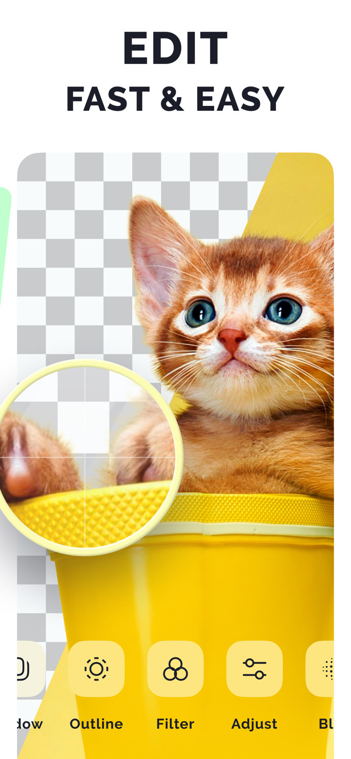 Eraser remove background bg