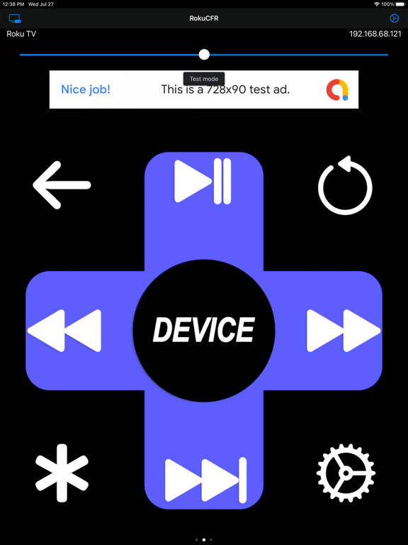 RokuCFR iPad screenshot 2 - Entertainment app