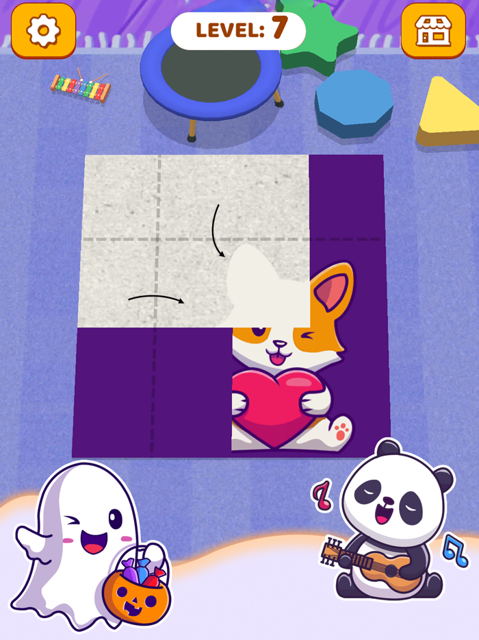 Paper Fold Paper Puzzle 3D