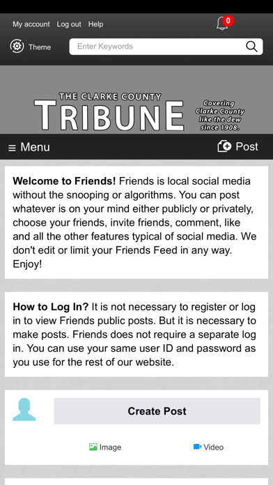 Clarke County Tribune Screenshot
