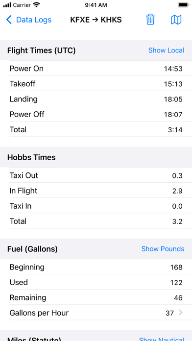 aeroLogbook Screenshot
