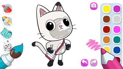 Gliter Cut Dolls Coloring Book Screenshot