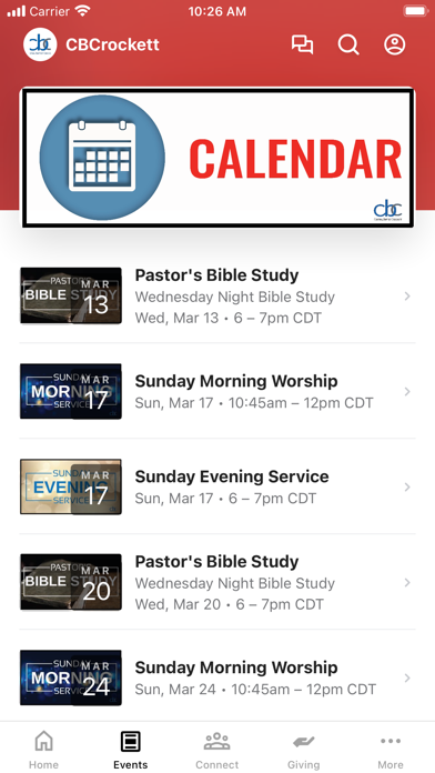 Central Baptist Crockett Screenshot
