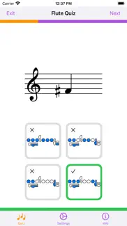 flute quiz iphone screenshot 2