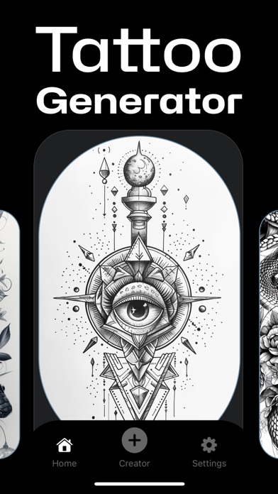AI Tattoo Generator Art Design Screenshot