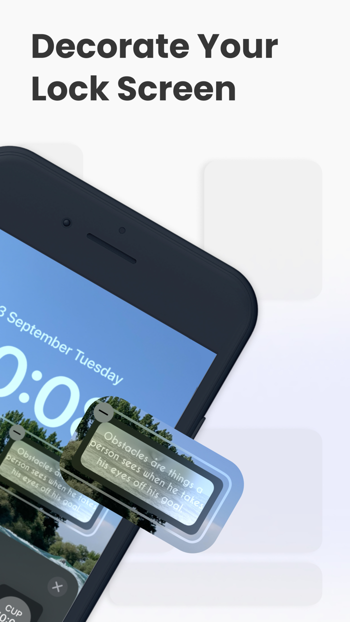 Customize Widget and Lock Screen