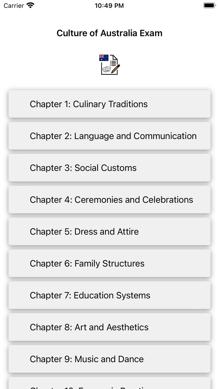 Culture of Australia Exam