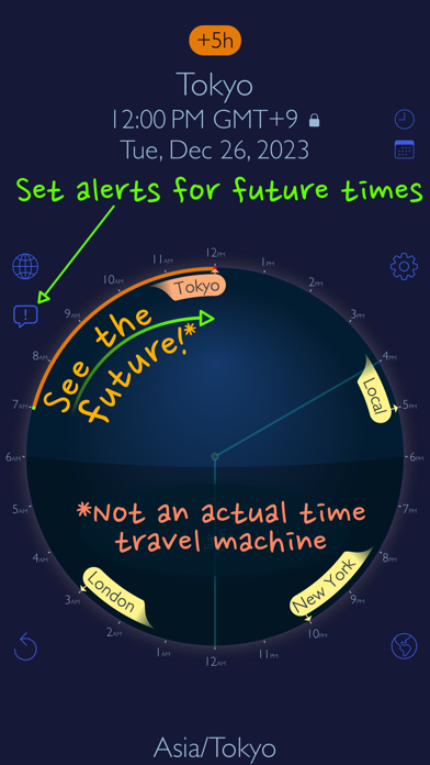 Screenshot #3 pour World Clock Time Traveler Pro