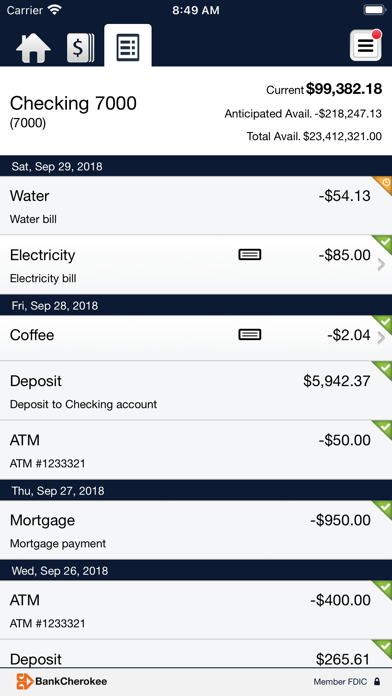 BankCherokee Business Plus Screenshot